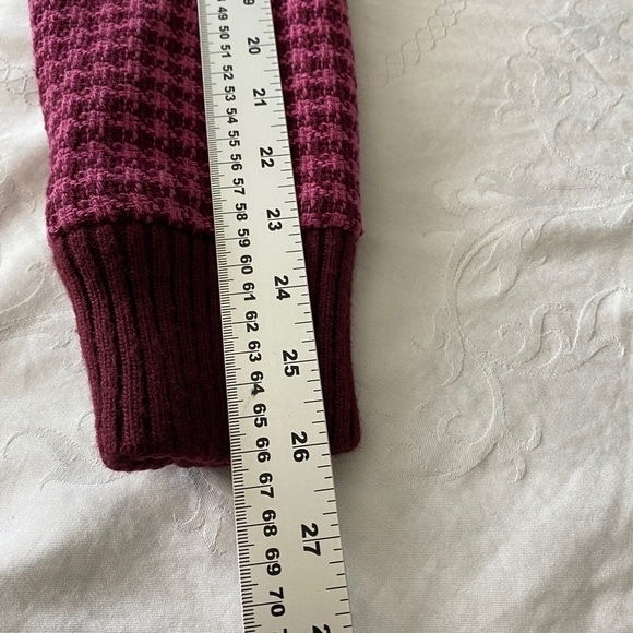 Billabong Women's Lumber Jane Houndstooth Plaid Wool Blend Bomber Jacket Zip Up‎ - Picture 14 of 16